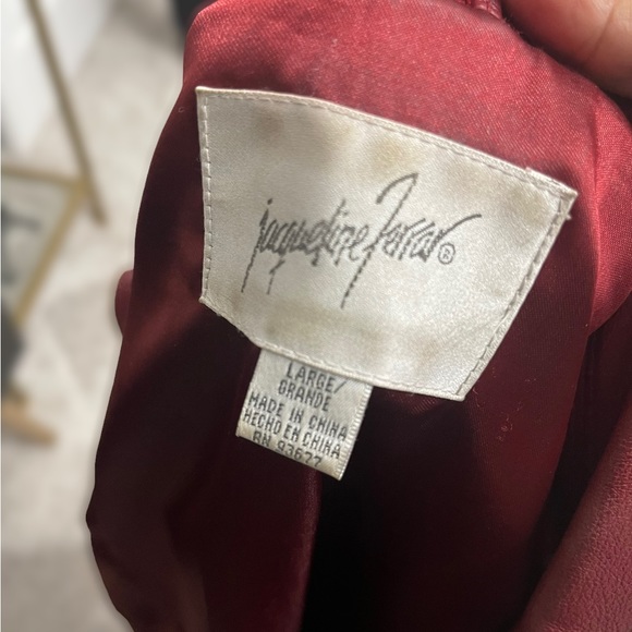 LEATHER JACKET Cranberry - Picture 6 of 6